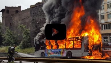 Photo of Esploso autobus a Roma in via del Tritone (video)