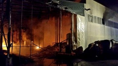 Photo of Incendio a Valle di Maddaloni in una fabbrica di plastica