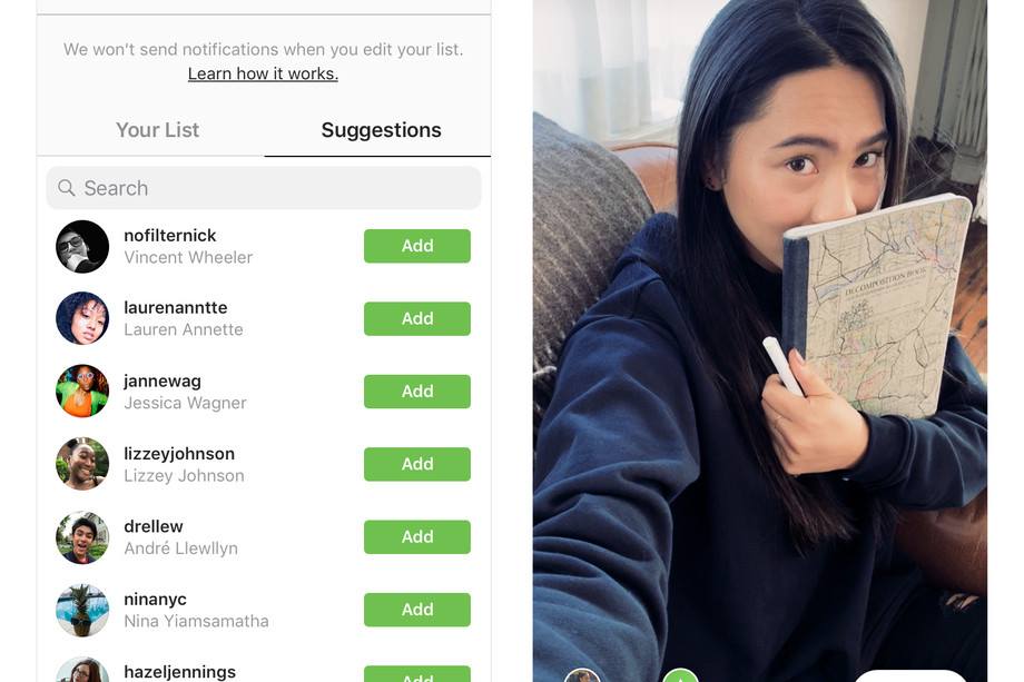 Instagram nuova funzione per condividere le Storie solo con la lista “Amici più stretti” Instagram nuova funzione per condividere le Storie solo con la lista “Amici più stretti”