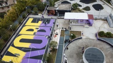 Photo of Campo da basket dedicato a Kobe Bryant a Napoli (Foto)