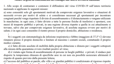 Photo of La bozza del Decreto 27 aprile per la Fase 2 dal 4 maggio in pdf