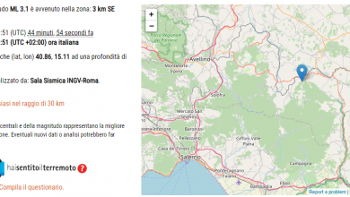 Photo of Terremoto a Nusco (Avellino): altra scossa di magnitudo 3.1